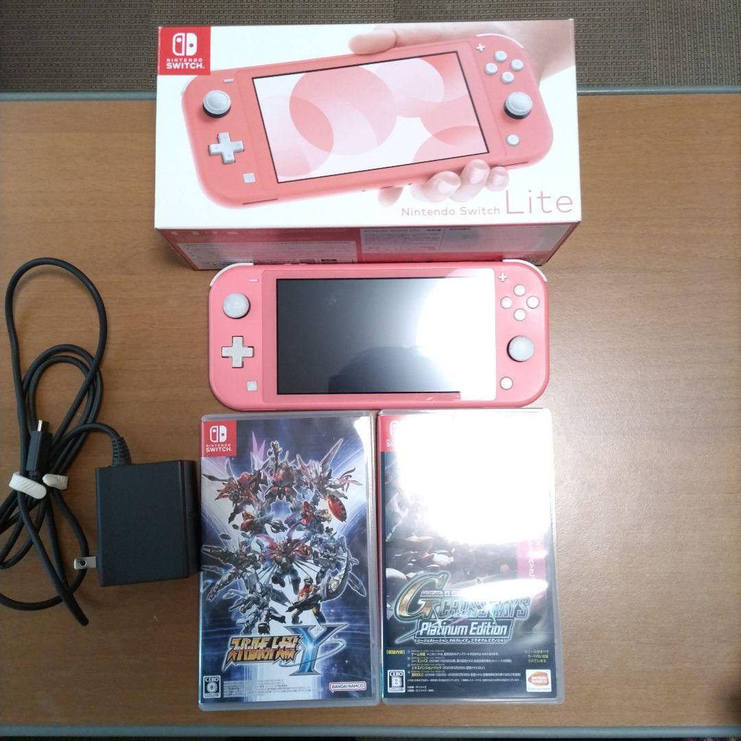 Nintendo Switch Lite ピンク 本体と2本