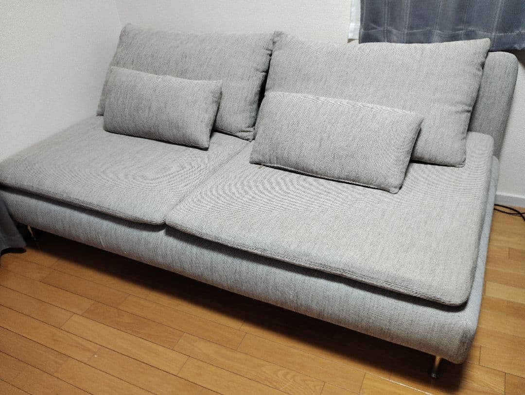 IKEA イケア ソーデルハムン ソファ ヴィーアルプ ベージュ/ブラウン