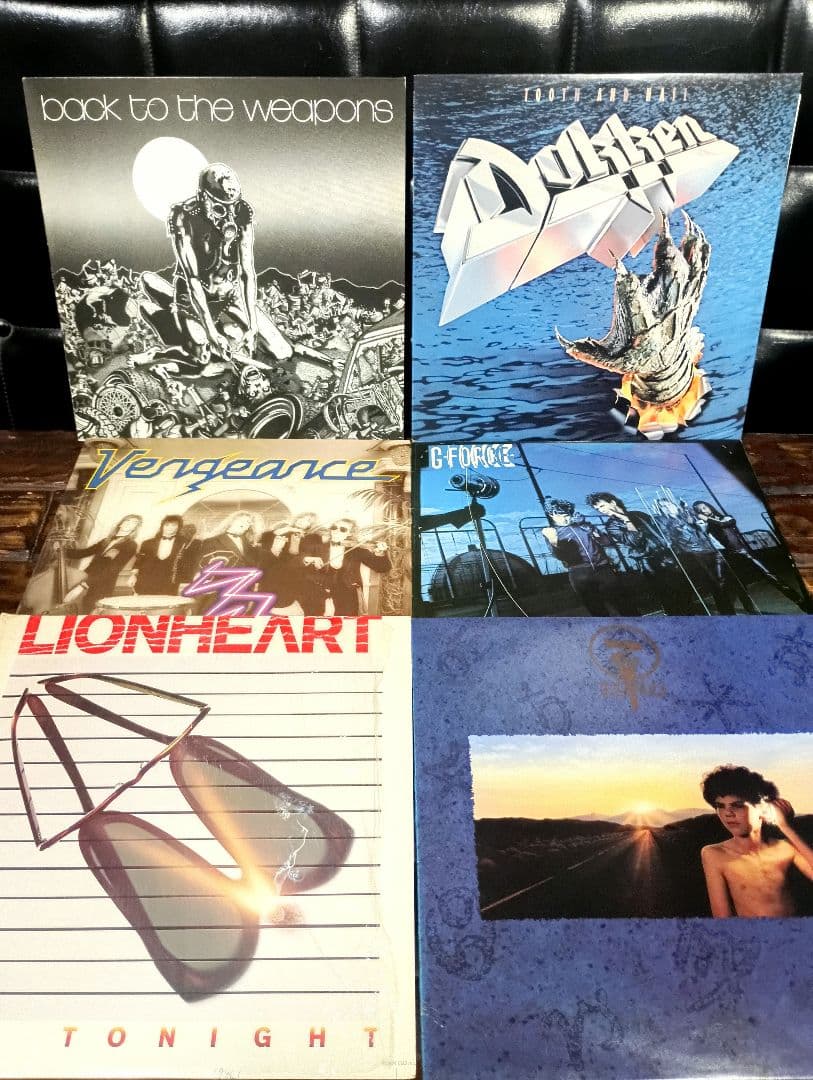 レコード　６枚　輸入盤　オリジナル　ドッケン　ゲイリー・ムーア　ヘヴィ　メタル