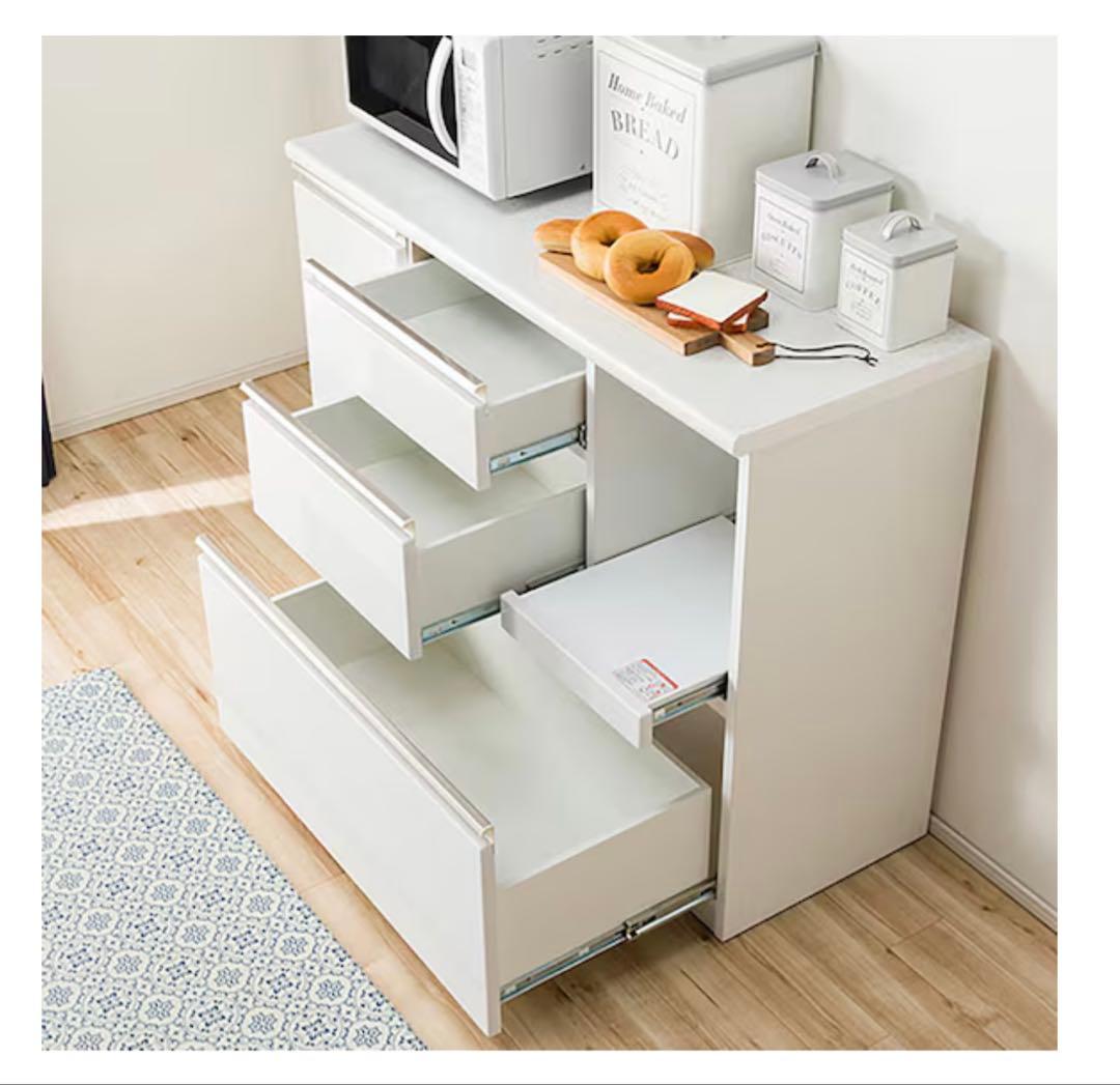 【1/24発送】ニトリ　アルミナ2　ホワイト　120cm