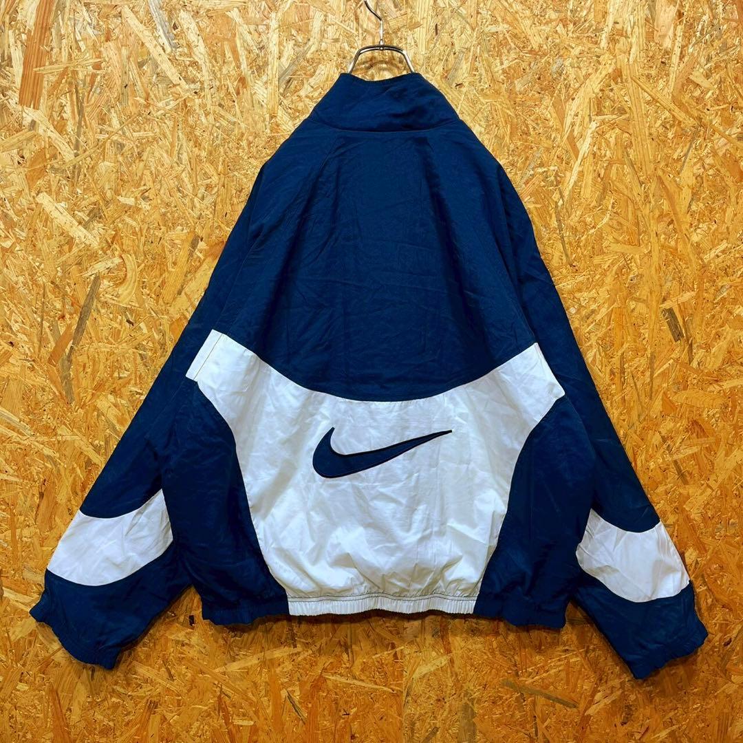 WASABI ナイキ バックロゴ レアカラー ゆるだぼ ナイロンジャケット