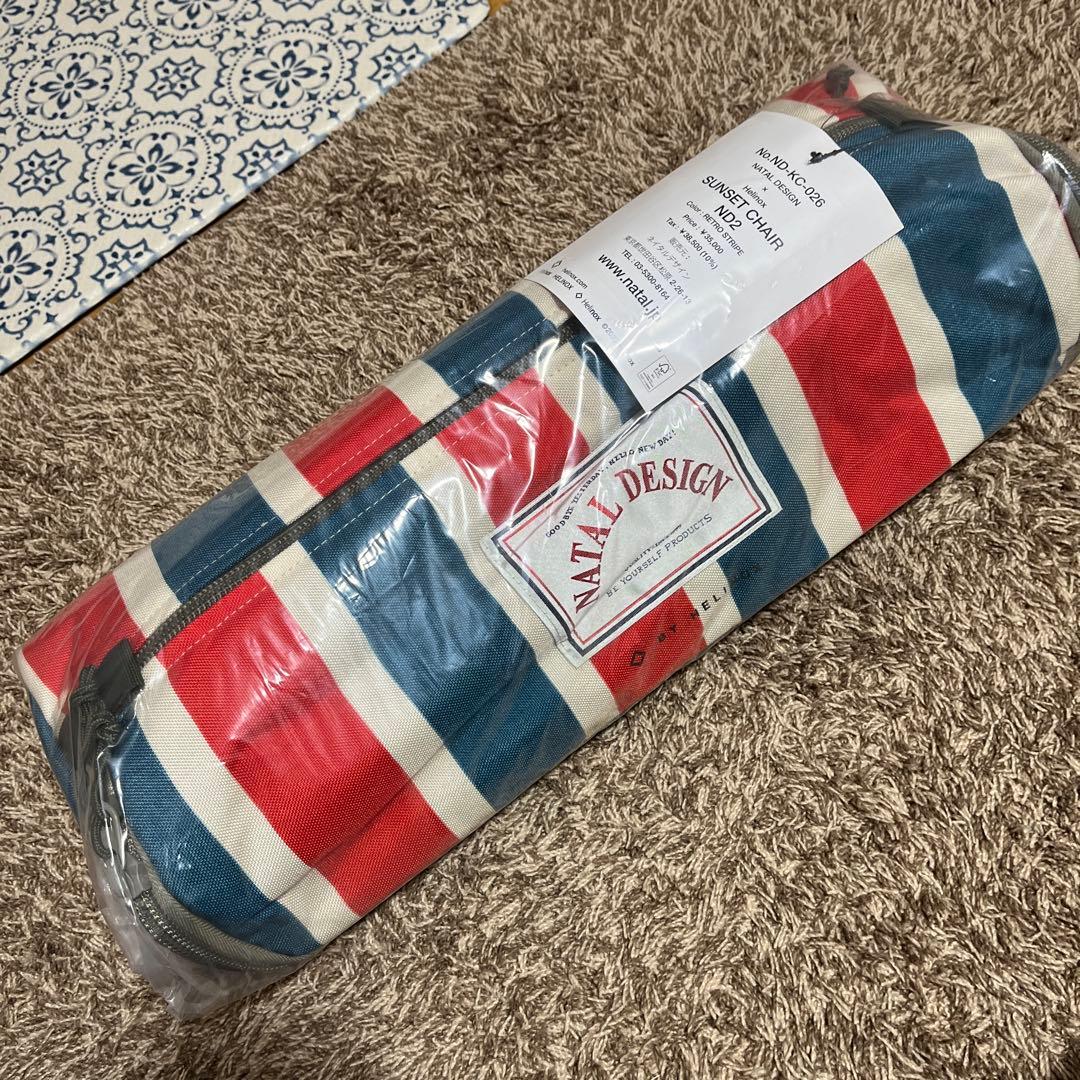 最終値下げ。Helinox SUNSET CHAIR ND2 レトロストライプ