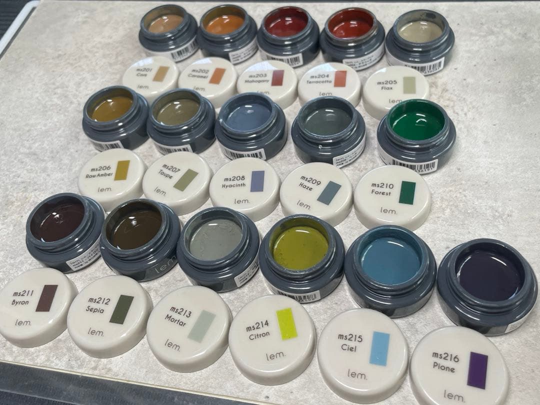 lem. カラージェル　ms201〜ms216 【16色セット】