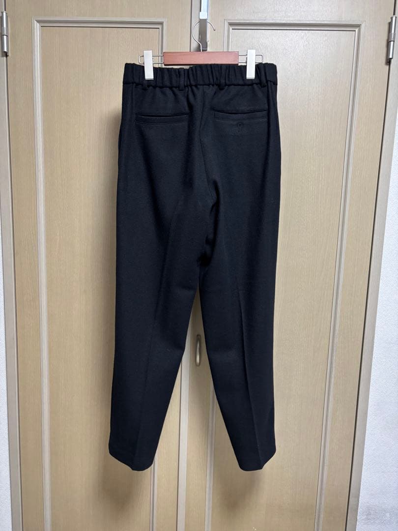 【MUJI Labo】カシミヤ混タックパンツ　Ｍサイズ　ブラック