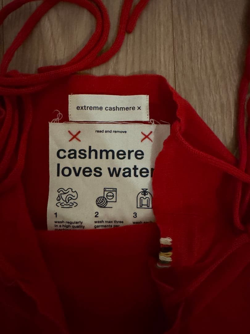 ronherman extreme cashmere 赤 キャミソール