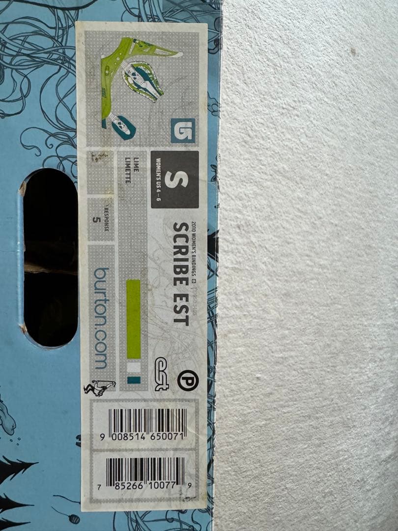 BURTON LGS スノーボードビンディング　S グリーン/ブルー 箱付き