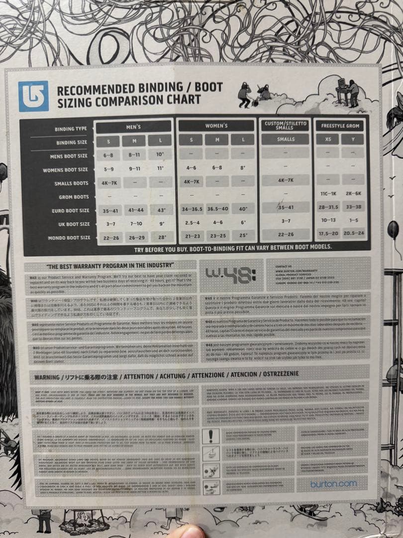 BURTON LGS スノーボードビンディング　S グリーン/ブルー 箱付き