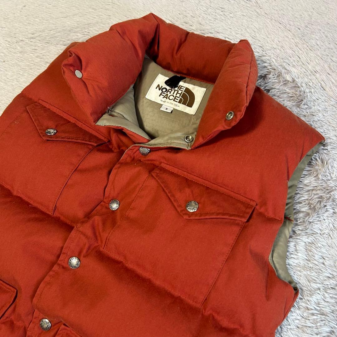 THE NORTH FACE ザノースフェイス　ダウンベスト　アメリカ製　茶タグ