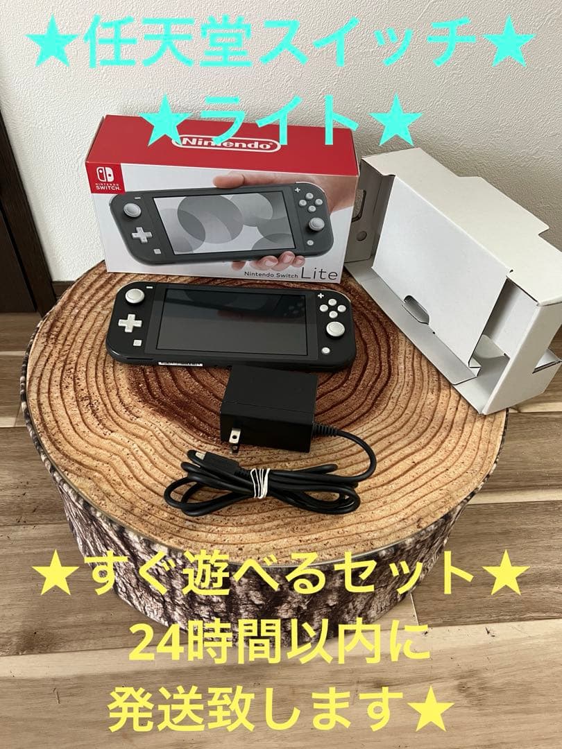 Nintendo Switch Lite グレー　本体①