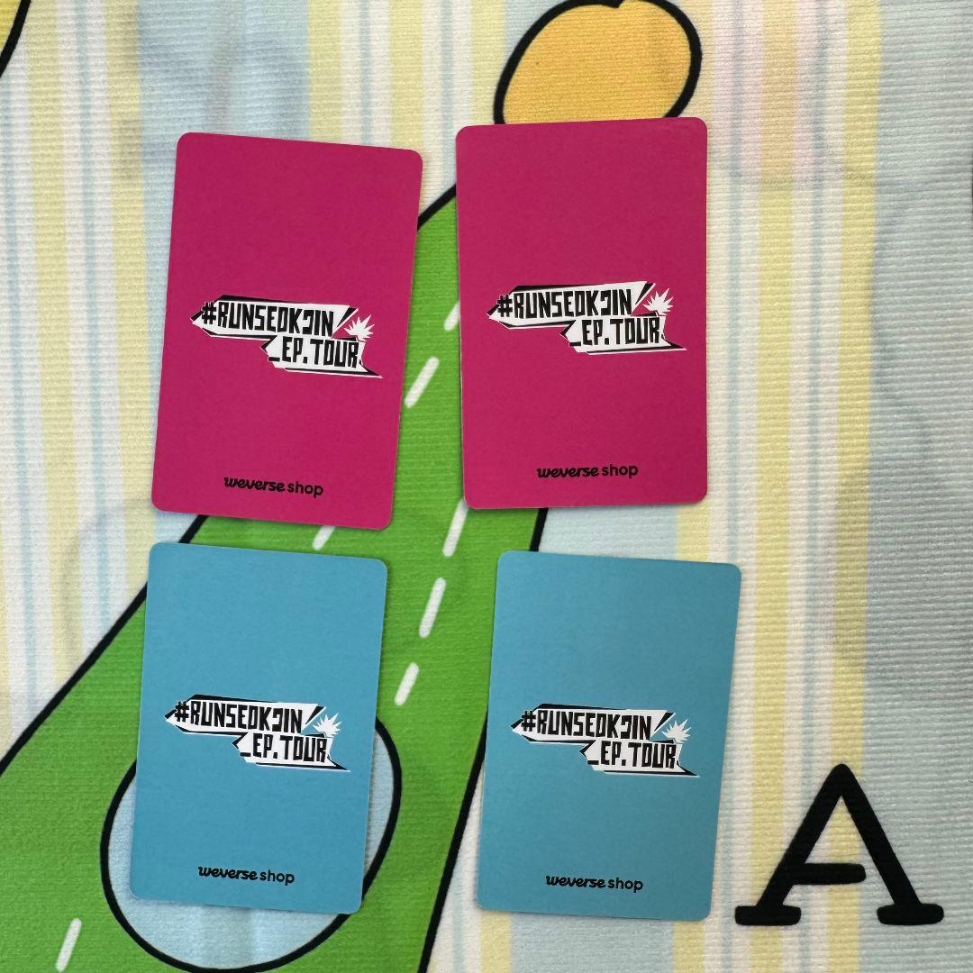 BTS 限定特典 ジンJIN 韓国RUNSEOKJIN_EP.TOURトレカ4枚
