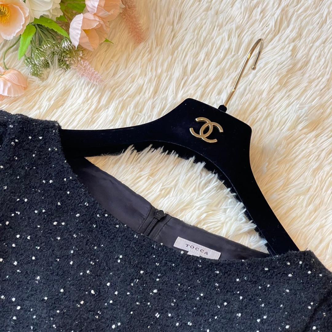 美品 TOCCA PATISSERIE ドレス ワンピース ブラック サイズ4