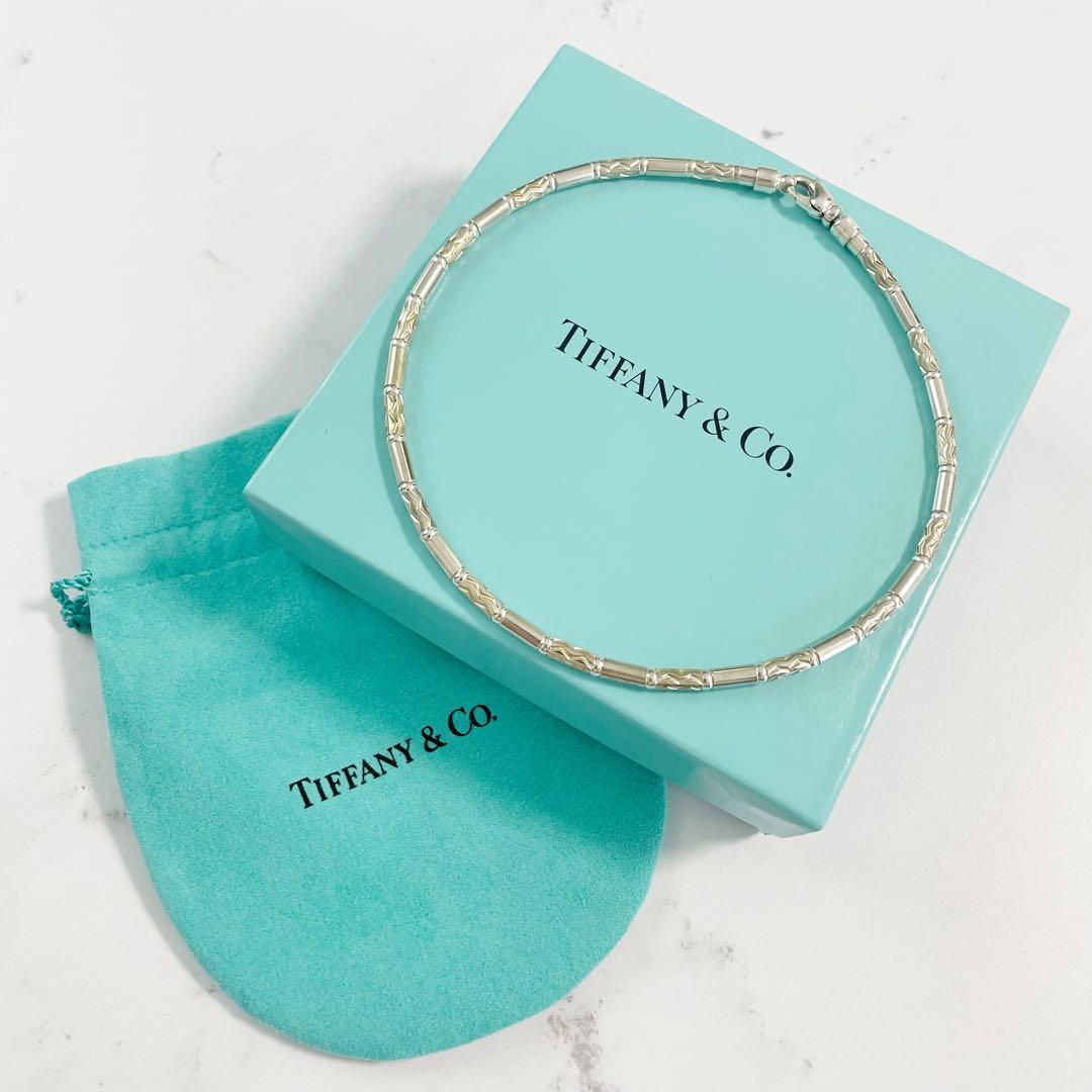 【希少】　オールシルバー　ティファニー　アズテック　ジグザグ　ネックレス