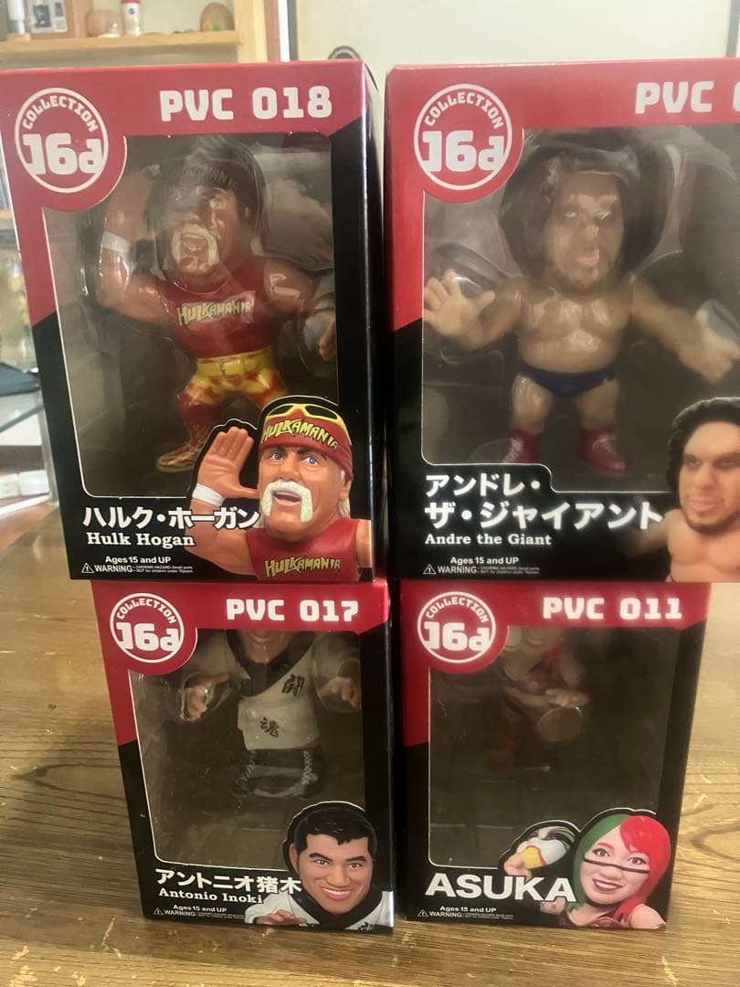 フィギュアセット 16D 4体　アンドレ　ホーガン　猪木　ASUKA まとめて