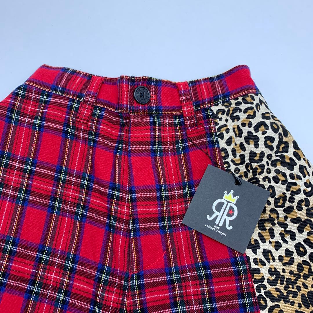 72▢ROY REFLECT OVERJOYチェックハーフPT TS0523-6