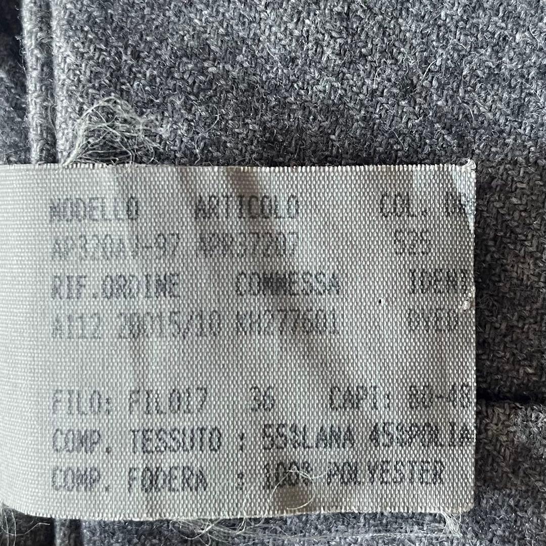 <美品>LARDINI グレー ウール ジャケット サイズ46
