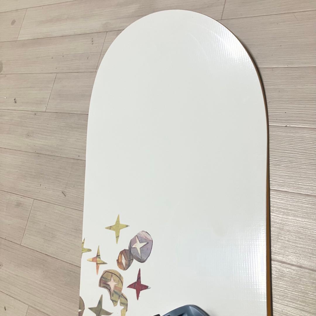 新品バインディング/Rome VINYLロームスノーボードセット143/バック付