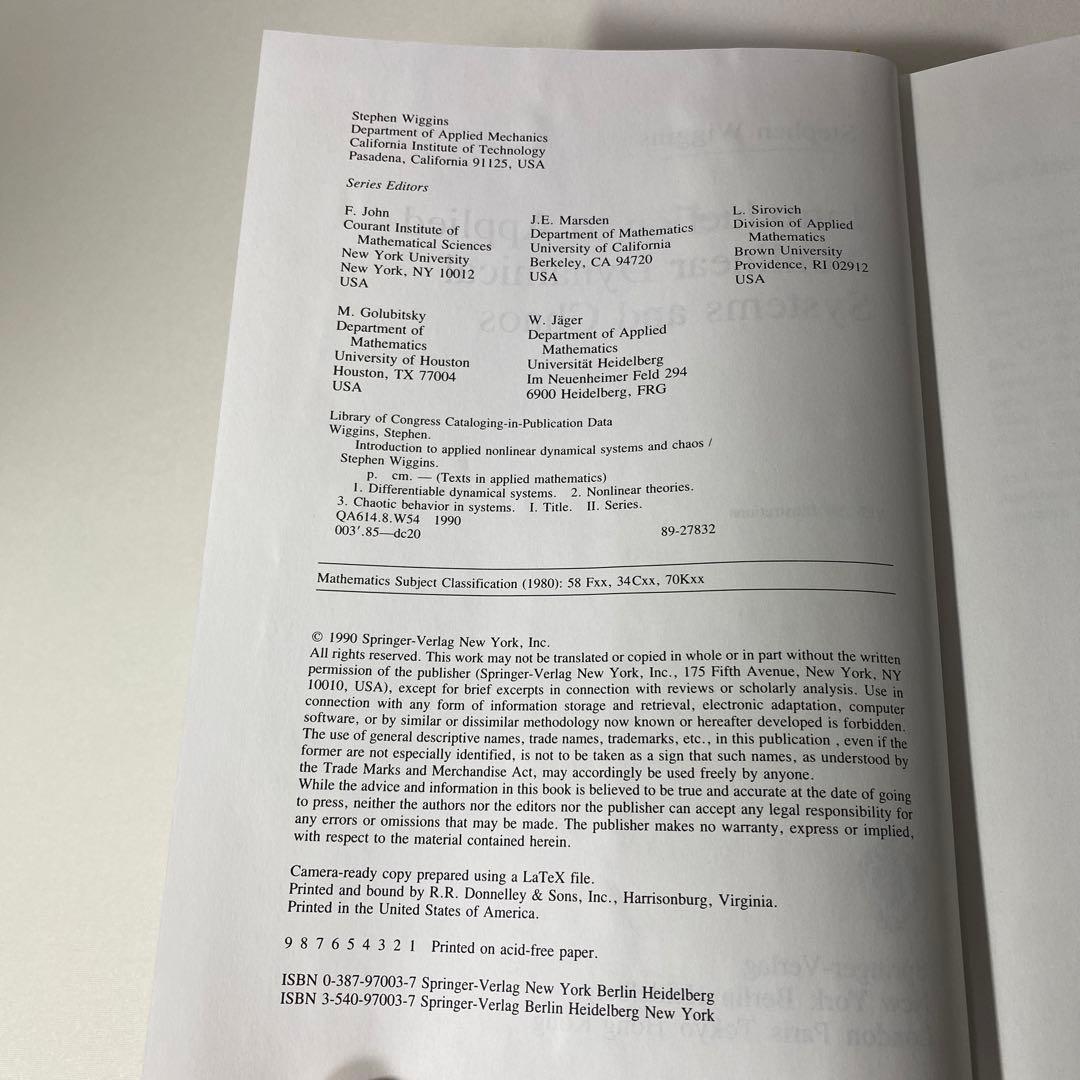 洋書 Introduction to Applied Nonlinear Dynami