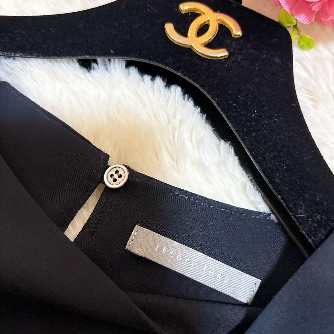 2023年モデル☆セオリーリュクス 現行 ELIDA ブラウス 2枚仕立て