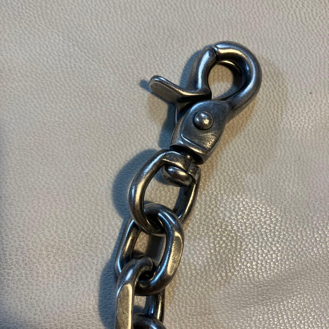 ブラス製　シルバーメッキ　ロングウォレットチェーン！新品未使用！harley