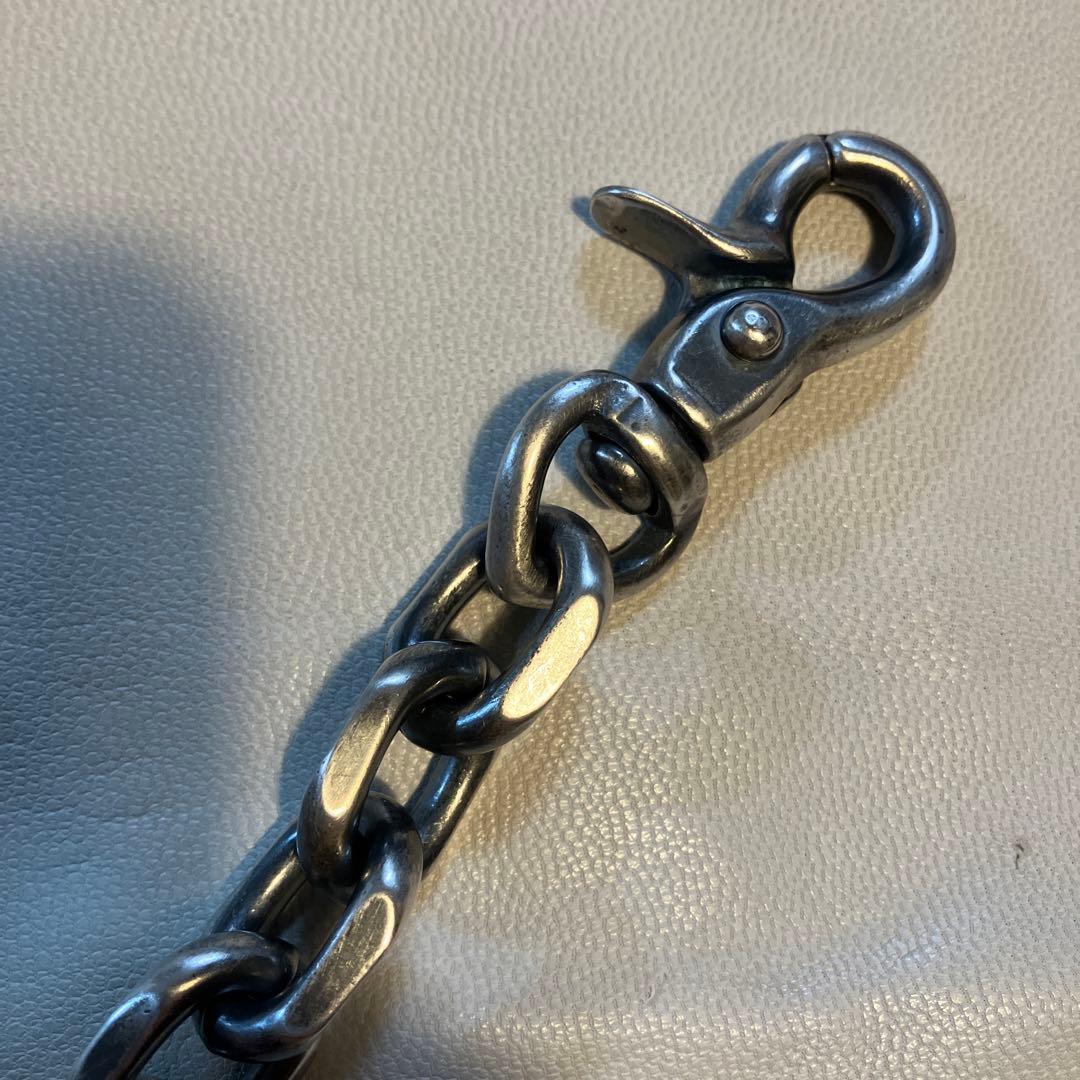 ブラス製　シルバーメッキ　ロングウォレットチェーン！新品未使用！harley