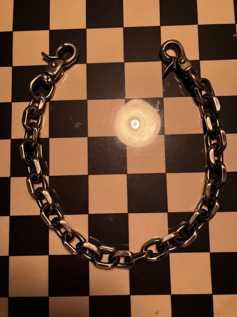 ブラス製　シルバーメッキ　ロングウォレットチェーン！新品未使用！harley