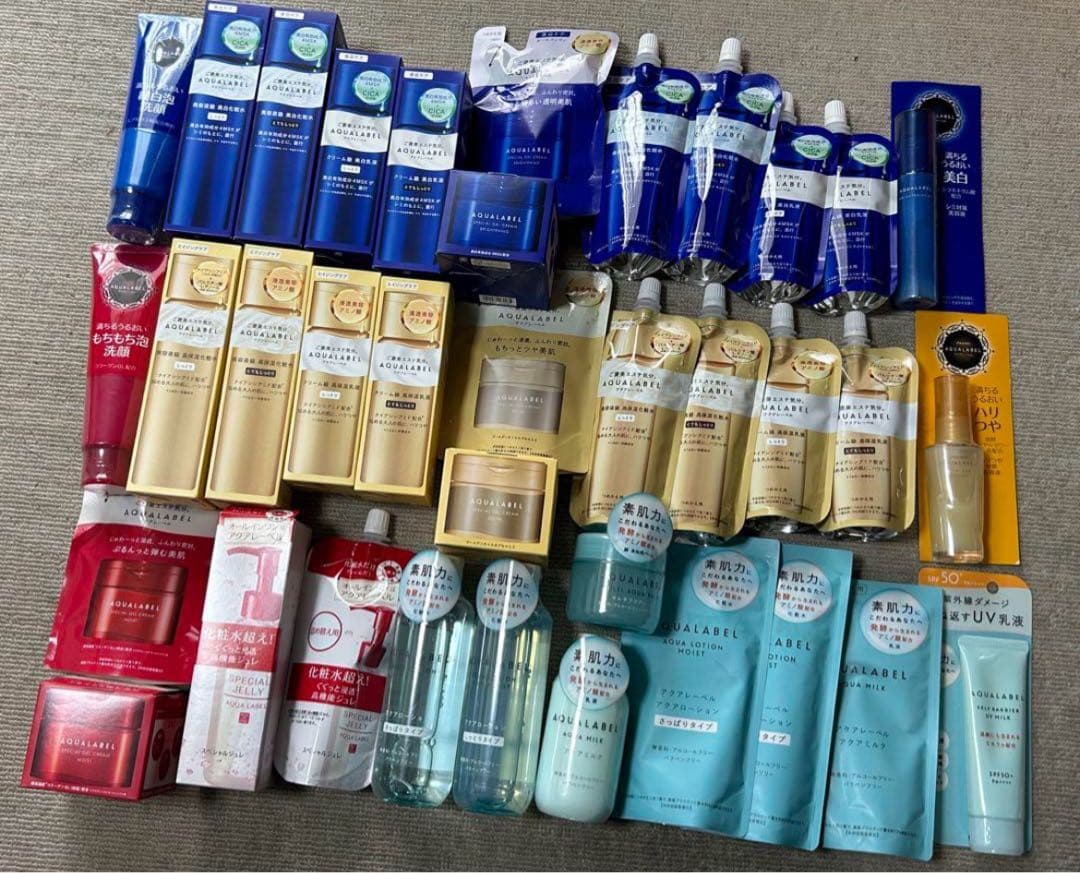 ⭐︎新品未使用⭐︎資生堂　アクアレーベル　化粧水　乳液　ジェルクリーム　36点セット