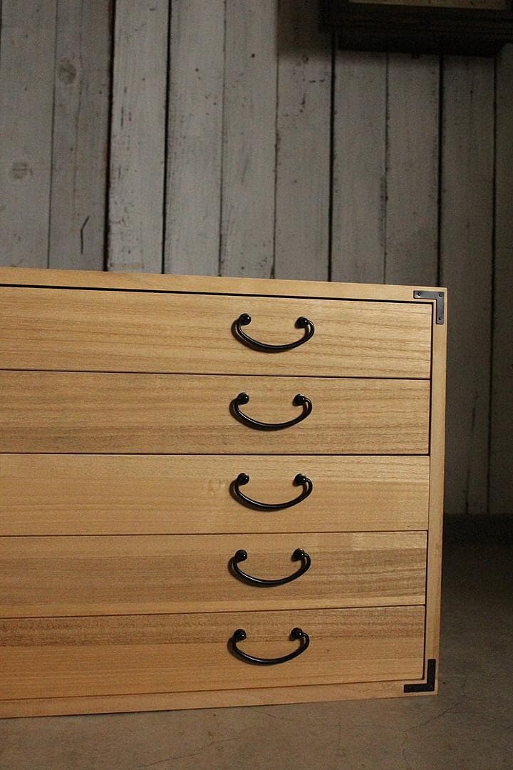 桐タンス　引き出し5段　着物箪笥　タンス　収納　古家具