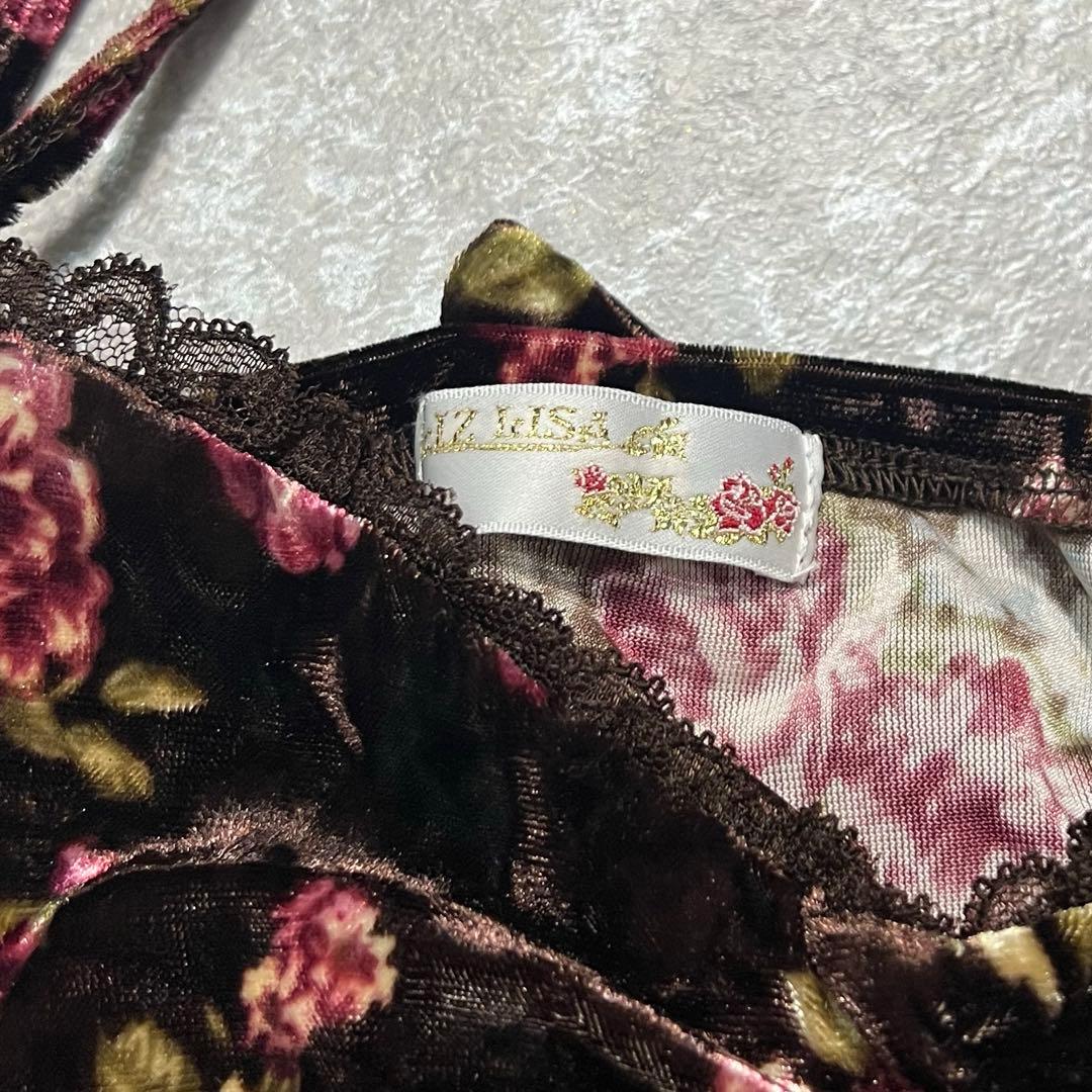 00s LIZLISA 花柄　レース　リボン　フリル　フェアリーグランジ　姫