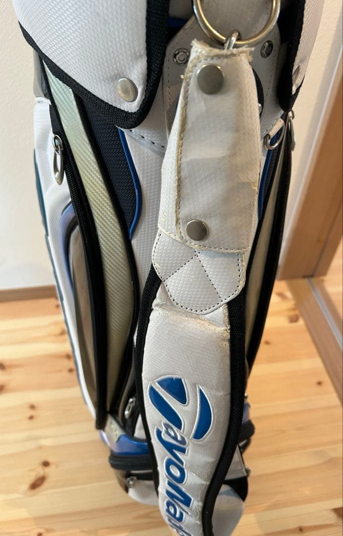 TaylorMade キャディバッグ ホワイト・ブルー・ブラック テーラーメイド