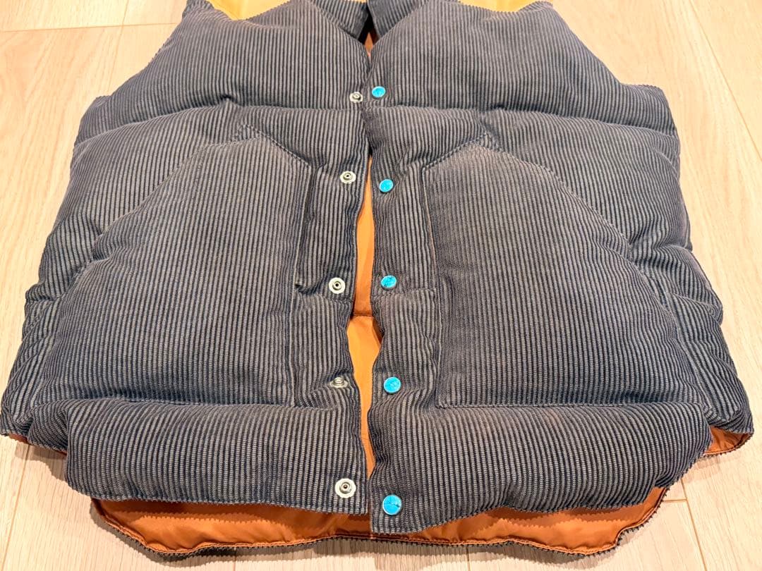 Ron Herman別注 ロッキーマウンテンMダウンベスト レザー×シープ襟38