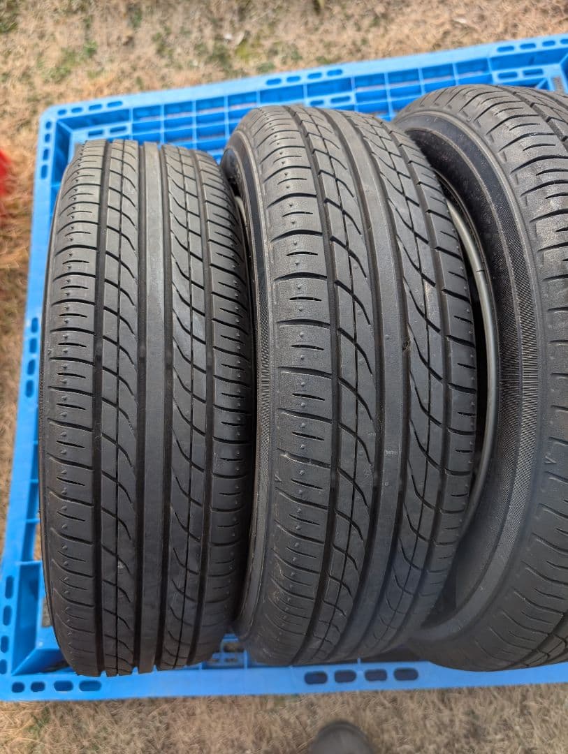 ②中古品 ダイハツタント2024製タイヤ付き純正ホイール4本セットの2本