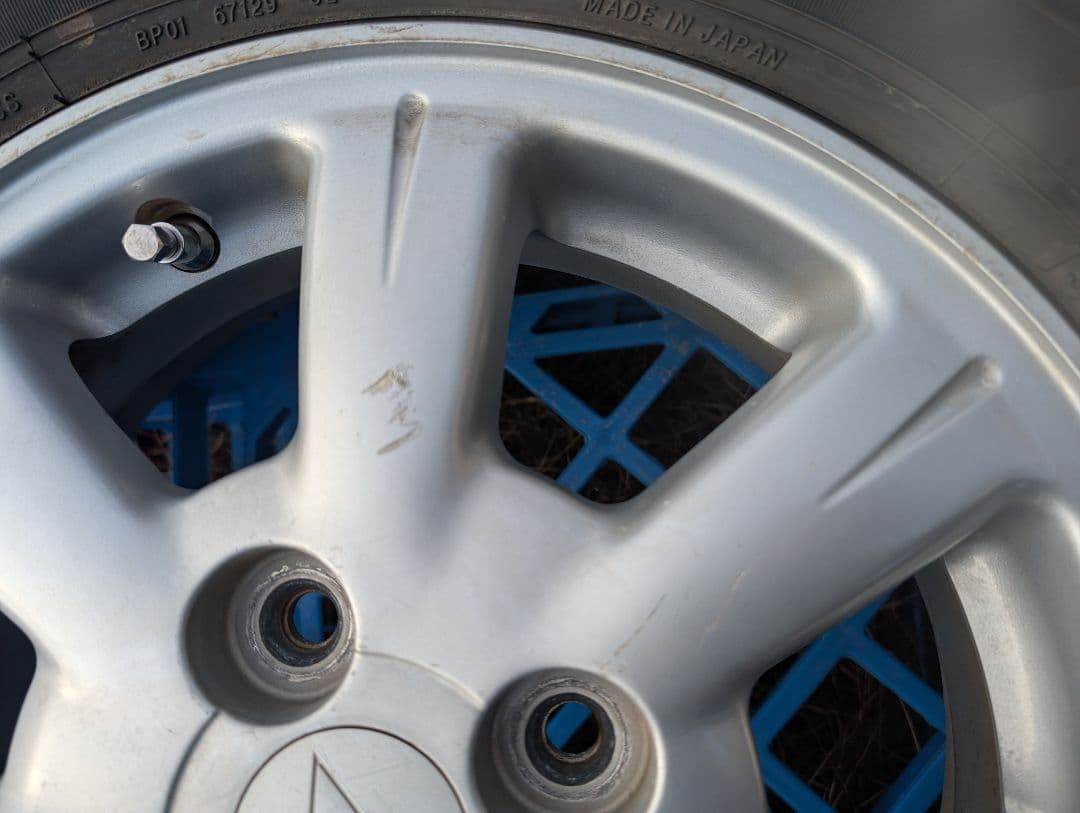 ②中古品 ダイハツタント2024製タイヤ付き純正ホイール4本セットの2本