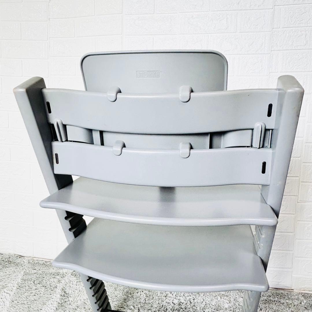 ストッケ　トリップトラップ　ストームグレー　ベビーセット付　S/N4