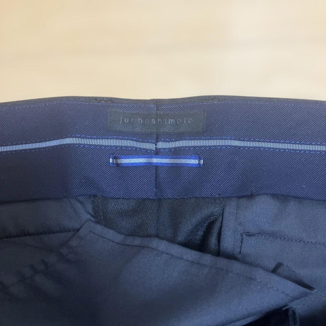 【極美品】3万　ジュンハシモト　ウールスラックス　XVパンツ　黒　XL