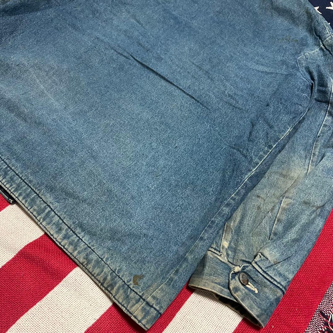 USA製 80s BIGBEN ビックベン デニムカバーオール ブランケット付き