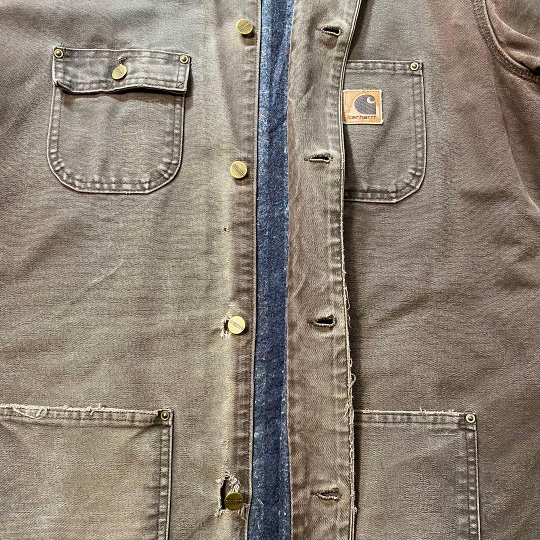 Carhartt ミシガンチョアコート USA製 ブラウン フェード