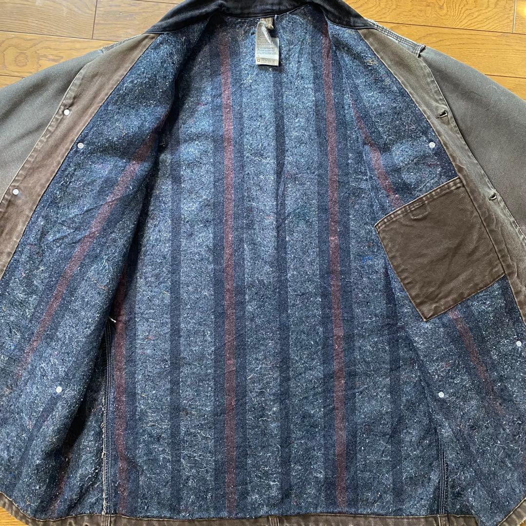 Carhartt ミシガンチョアコート USA製 ブラウン フェード