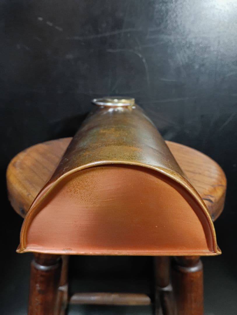 新光堂【純銅製】湯たんぽ　かまぼこ型　ヴィンテージ　真鍮