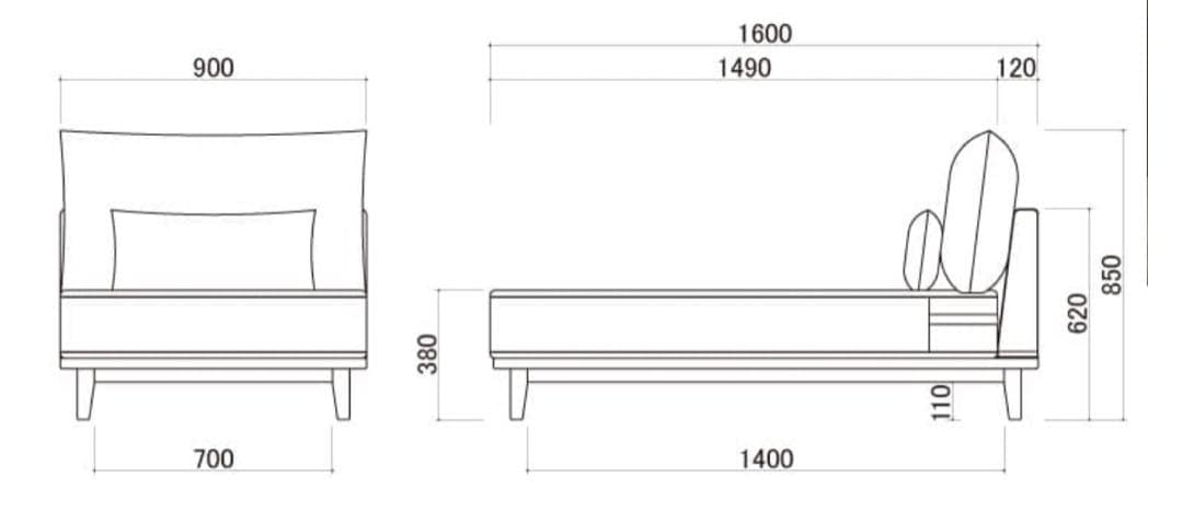 【送料込】Fumi 幸せになるソファ　ロング + サイドテーブル　セット