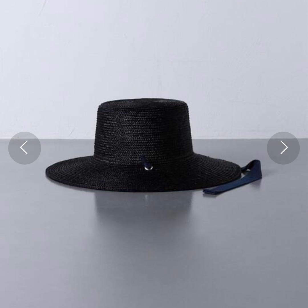 KIJIMA TAKAYUKI ストロー広つば帽子 リボン付き　新品