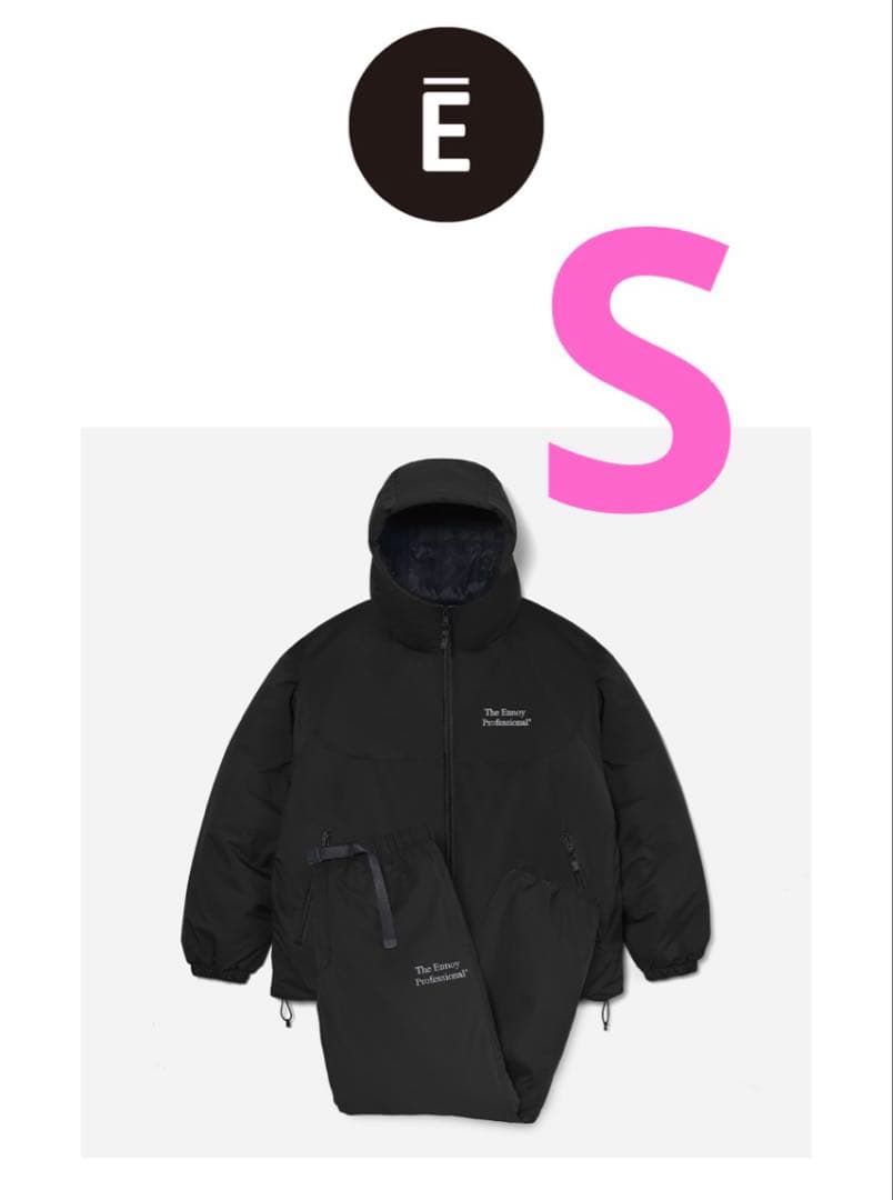 ENNOYとスタイリスト私物 PADDED NYLONSET UP BLACK