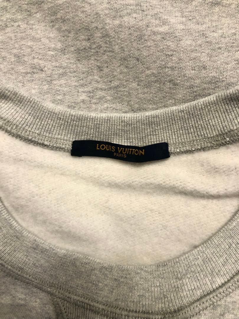 希少 ルイヴィトン 本物 アップサイドダウン ロゴ クルーネック スウェット