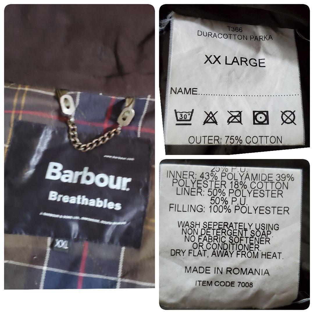 ジャケット・アウター Barbour Breathables DURACOTTON PARKA XXL