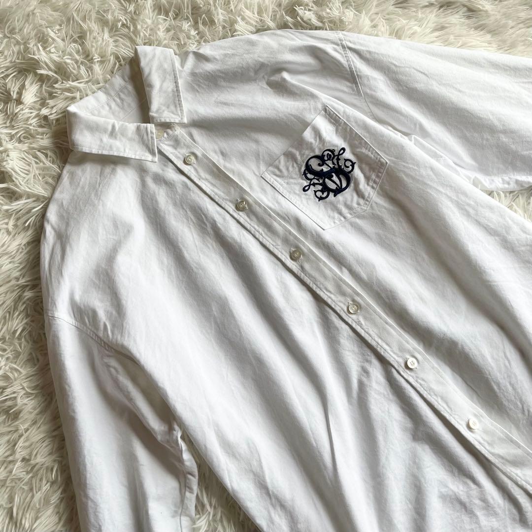 美品✨ セブンテン SVT 刺繍 オックスシャツ オーバーサイズ S ホワイト