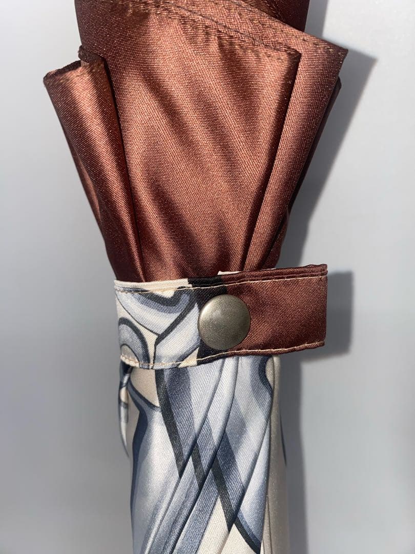 PRADA 長傘 ホワイト系・ブラウンLOGOプリント柄長さ92com