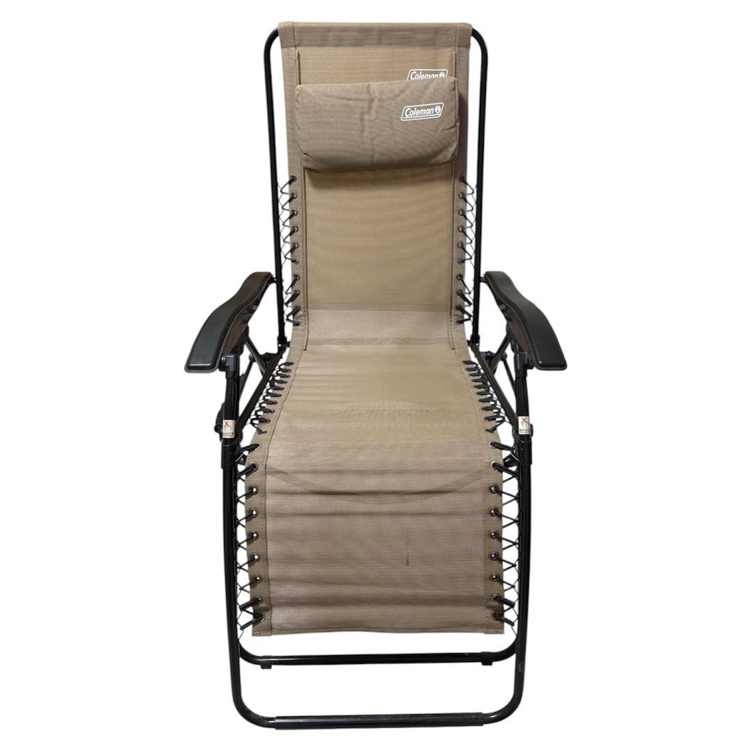Coleman リクライニングチェア 2脚セット ベージュ
