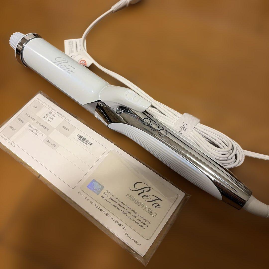 【美品】 ReFa カールヘアアイロン ホワイト 38mm RE-AV-02A