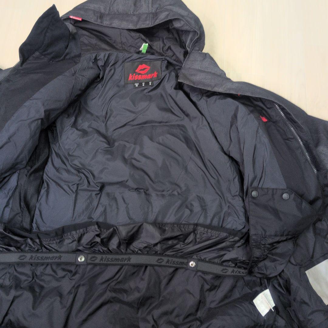 美品　kiss mark 　ダークグレー　スキーウェア　上下セット　メンズ