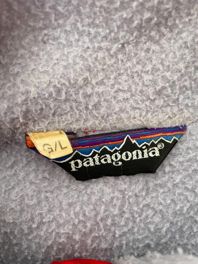 90s Patagonia パタゴニア シェルドシンチラジャケット 赤