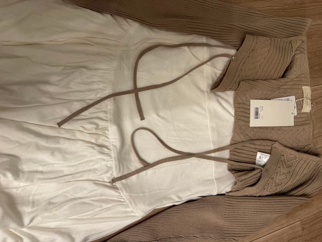 ワンピース andmary Nei knit set flare dress